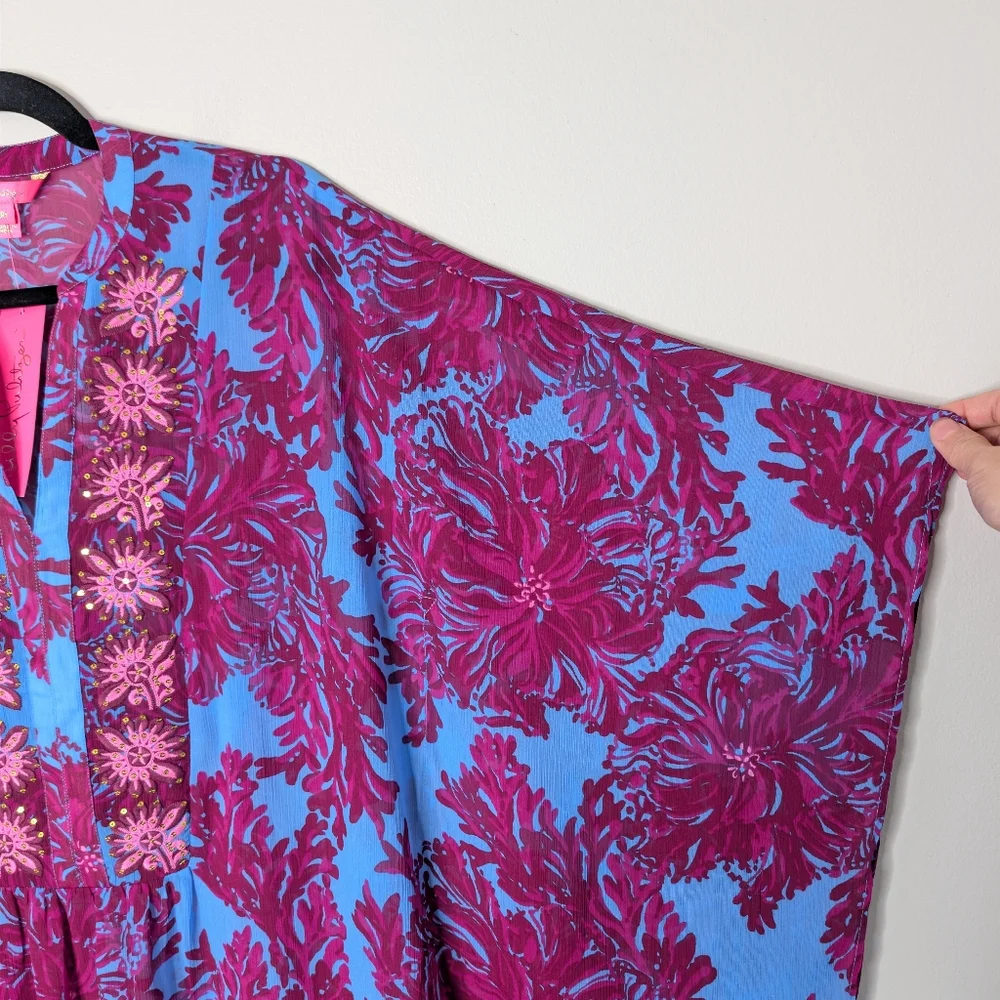 Lilly Pulitzer Julieta Embellished Maxi Caftan - Picture 3 of 10